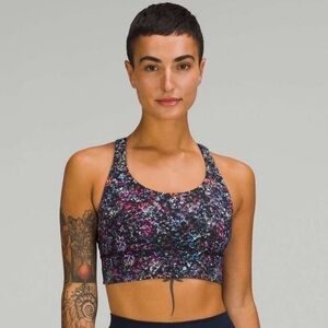 Lululemon multicolor Energy Longline Bra sz 10